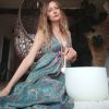Robe longue dos-nu en Soie "Joy Skies" – Image 7