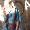 haut femme soie à nouer indien kimono