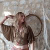 haut femme soie à nouer