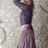 top soie indien bohème
