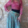 top haut soie boho bohème hippie indien