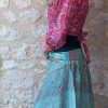 top haut soie boho bohème hippie indien