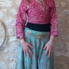 top haut soie boho bohème hippie indien