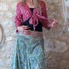 top haut soie boho bohème hippie indien