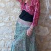 top haut soie boho bohème hippie indien
