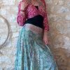 top haut soie boho bohème hippie indien
