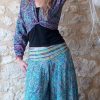 pantalon ample yoga méditation wide wild heart soie
