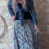 jupe longue soie bohème hippie