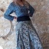 jupe longue soie bohème hippie
