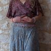 pantalon ample yoga danse meditation indien soie hippie boheme