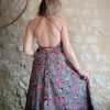 robe soie indienne dos-nu bohème hippie