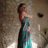 robe longue soie dos-nu indienne plage
