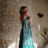 robe longue soie dos-nu indienne plage