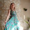 robe longue soie dos-nu indienne plage