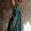 robe longue soie dos-nu indienne plage
