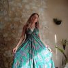 robe longue soie dos-nu indienne plage
