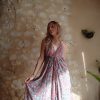 robe longue dos-nu soie wide wild heart