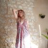 robe longue dos-nu soie wide wild heart
