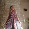 robe longue dos-nu soie wide wild heart