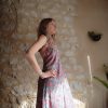 robe longue dos-nu soie wide wild heart