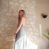 robe soie longue été dos-nu boho