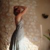 robe soie longue été dos-nu boho