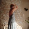 robe soie longue été dos-nu boho