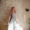 robe soie longue été dos-nu boho