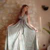 robe soie longue été dos-nu boho