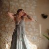 robe soie longue été dos-nu boho