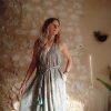 robe soie longue été dos-nu boho