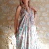 robe longue dos-nu soie hippie bohème indienne