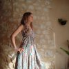 robe longue dos-nu soie hippie bohème indienne