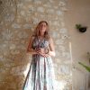 robe longue dos-nu soie hippie bohème indienne