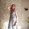 robe longue dos-nu soie hippie bohème indienne