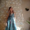 robe dos-nu soie indienne hippie