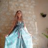 robe dos-nu soie indienne hippie
