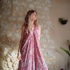 robe longue indienne dos-nu soie