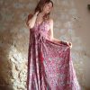 robe longue indienne dos-nu soie