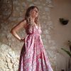 robe longue indienne dos-nu soie