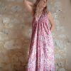 robe longue indienne dos-nu soie