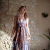 robe longue été dos-nu soie indienne méditation yoga