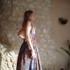 robe longue été dos-nu soie indienne méditation yoga