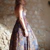 robe longue été dos-nu soie indienne méditation yoga