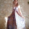robe longue été dos-nu soie indienne méditation yoga