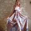 robe longue été dos-nu soie indienne méditation yoga