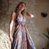 robe longue été dos-nu soie indienne méditation yoga