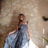 robe grunge bohème indienne soie