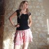 wide wild heart short en soie fluide ample indien été