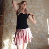 wide wild heart short en soie fluide ample indien été